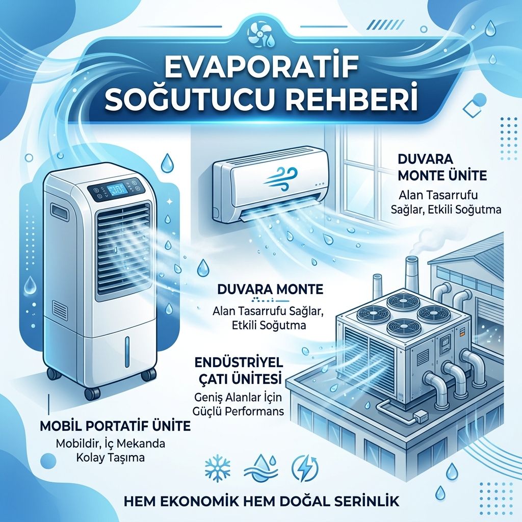 Evaporatif Soğutucu Nedir? Çeşitleri, Fiyatları ve Seçim Rehberi [2026]