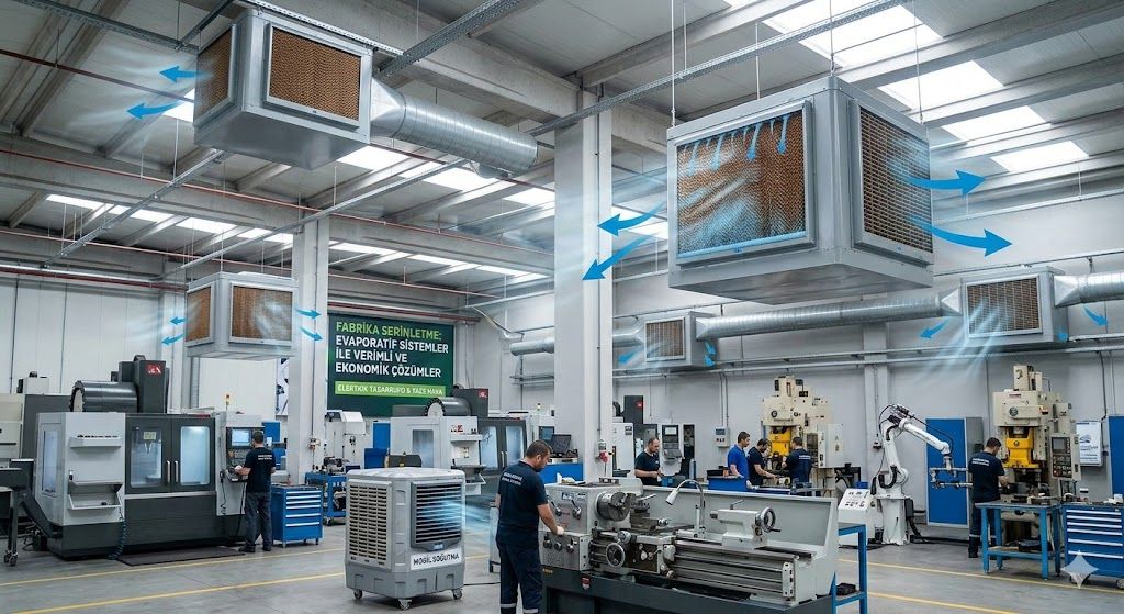 Fabrika ve Geniş Alanlarda Evaporatif Soğutma ile Enerji Maliyetlerini Düşürün
